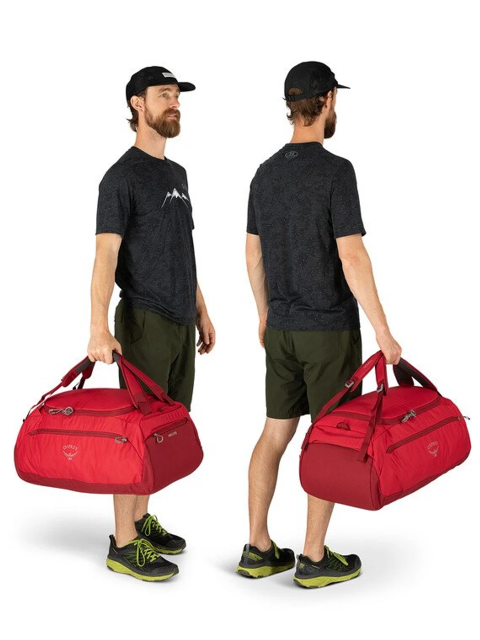 Osprey Daylite Duffel 60 Bag - Cosmic Red 3 Osprey Daylite Duffel 60 Bag - Cosmic Red - Image 3