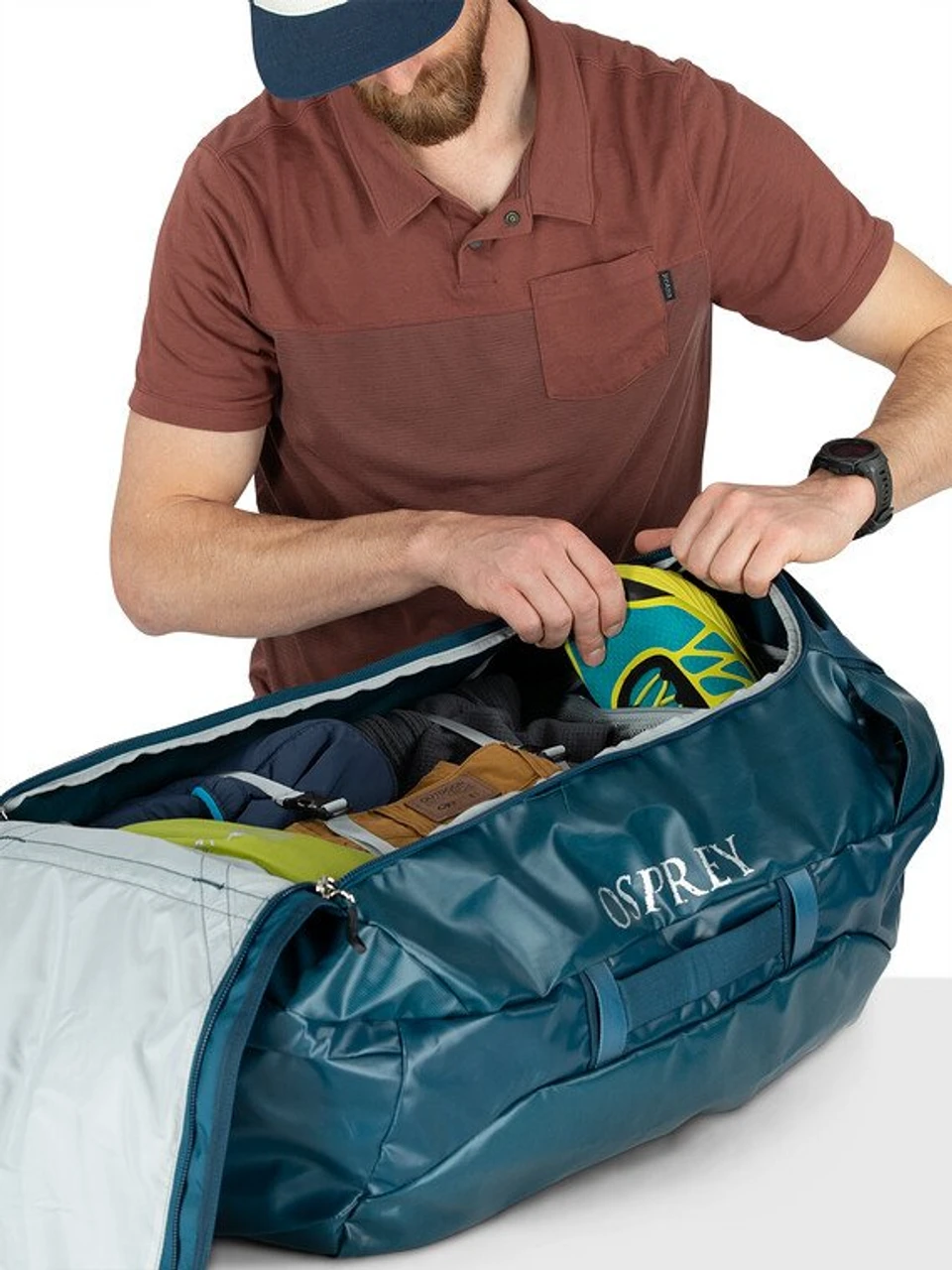 Osprey Transporter 120 Duffel - Venturi Blue 2 Osprey Transporter 120 Duffel - Venturi Blue - Image 2
