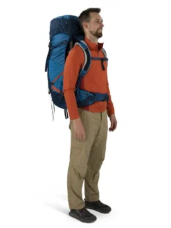 Osprey Men's Atmos AG LT 65 L/XL Backpack - Night Shift Scoria Blue -Camping Series Store 10004687 scoriablue e 59115.1679507392