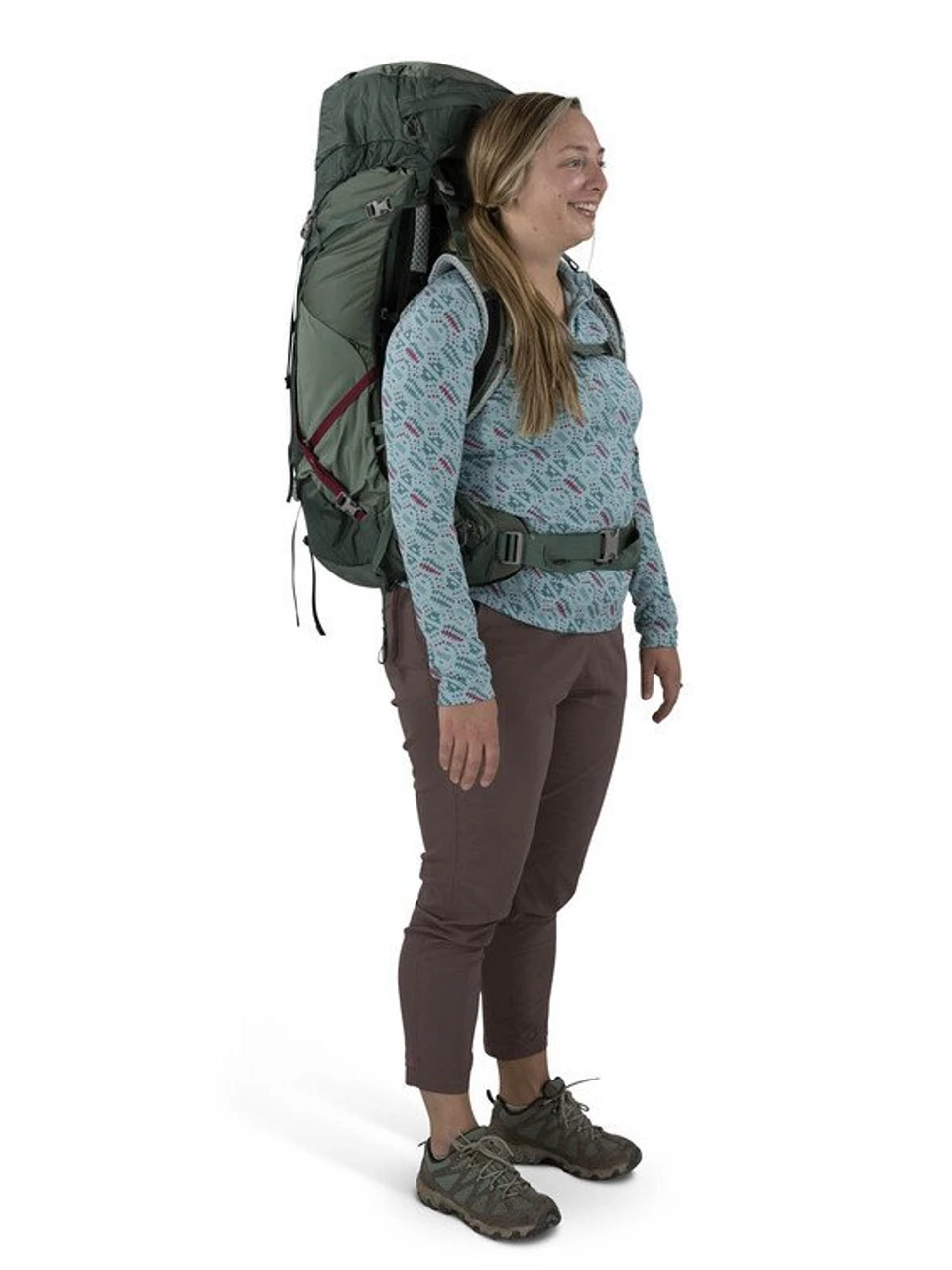 Osprey Women's Aura AG LT 50 M/L Backpack - Spring Green 5 Osprey Women's Aura AG LT 50 M/L Backpack - Spring Green - Image 5