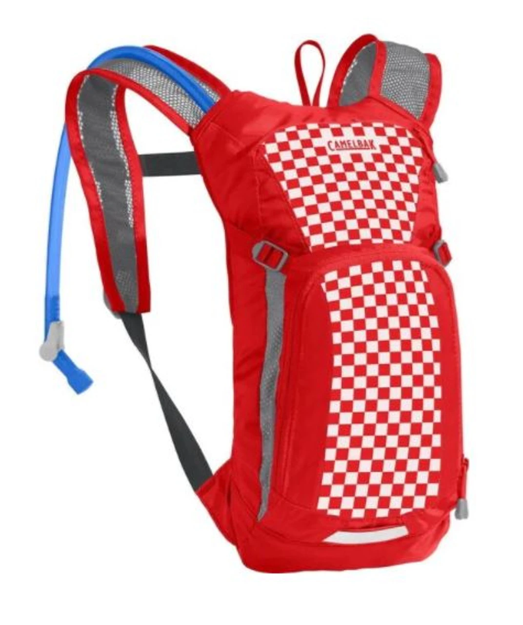 Camelbak Kid's Mini Mule 50oz. Hydration Pack - Racing Red Check 1 Camelbak Kid's Mini Mule 50oz. Hydration Pack - Racing Red Check