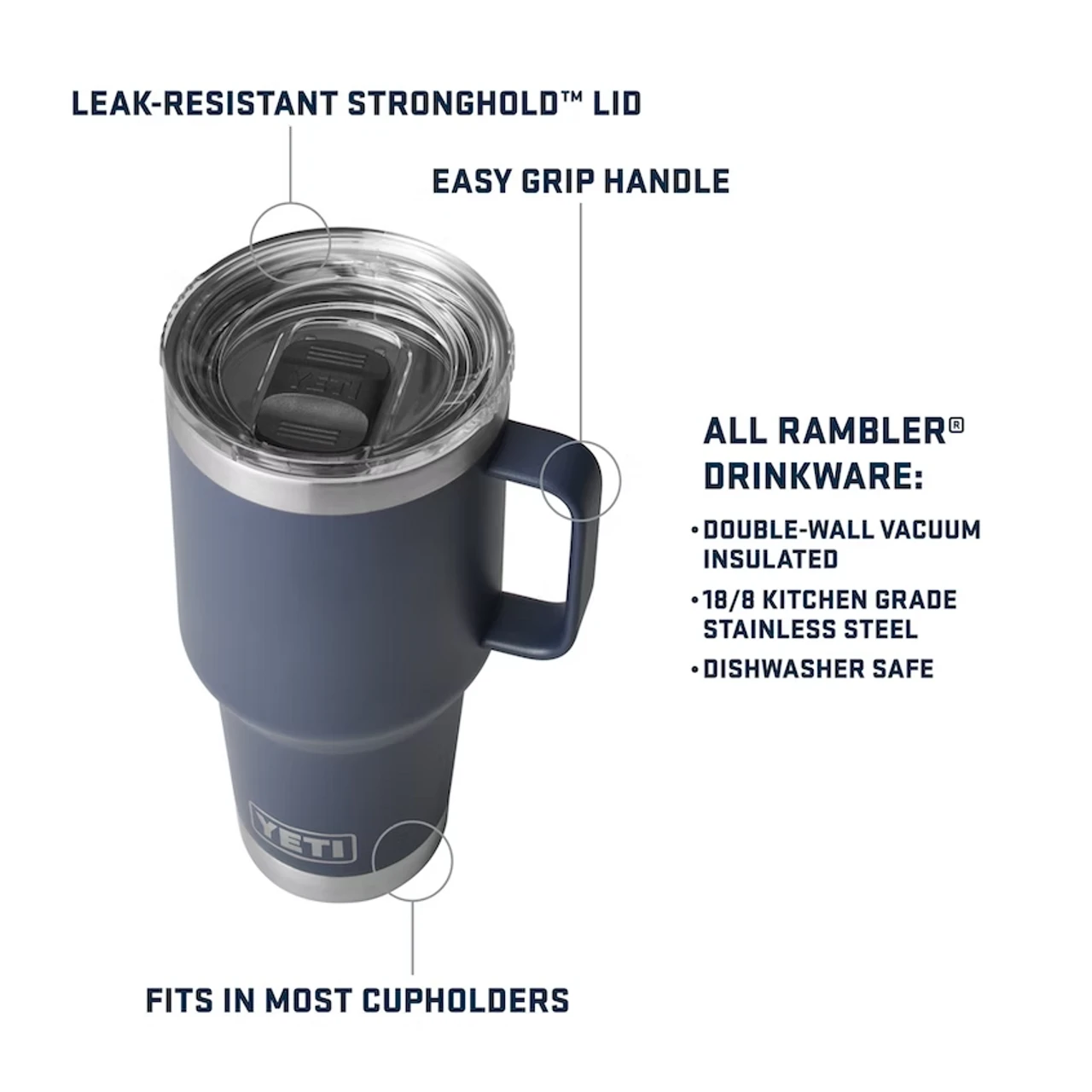 Yeti Rambler 30 Oz. Travel Mug - High Desert Clay 4 Yeti Rambler 30 Oz. Travel Mug - High Desert Clay - Image 4