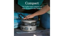 Coleman OneSource Rechargeable Built-In Pump Camp Shower Sprayer - Black -Camping Series Store 2156373 black f 78087.1682692360