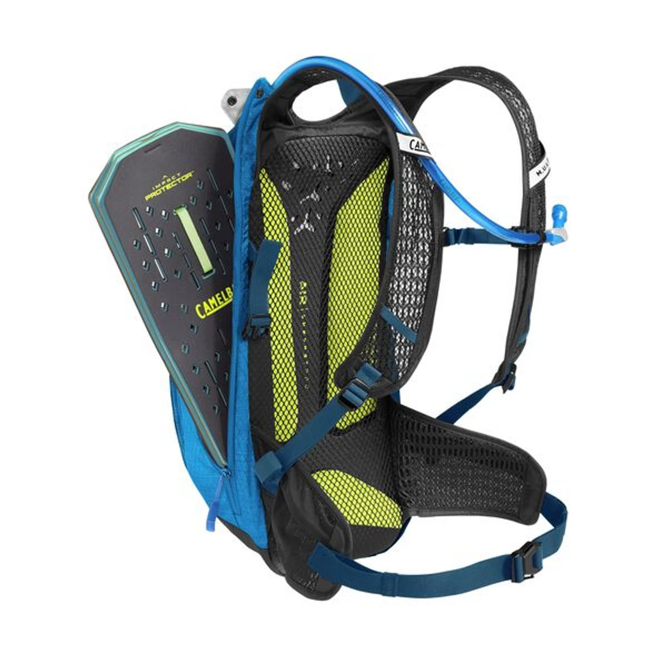 Camelbak Men's M.U.L.E. Pro 14 100oz Hydration Pack - Ibiza Blue/Orange 3 Camelbak Men's M.U.L.E. Pro 14 100oz Hydration Pack - Ibiza Blue/Orange - Image 3