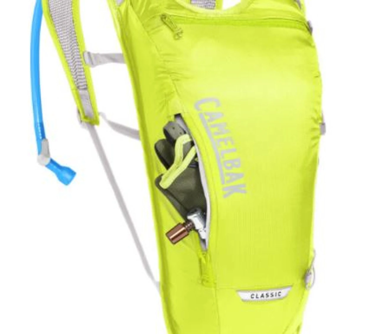 Camelbak Classic Light 70oz. Hydration Pack - Safety Yellow/Silver 3 Camelbak Classic Light 70oz. Hydration Pack - Safety Yellow/Silver - Image 3