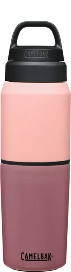 Camelbak MultiBev 17 Oz Bottle / 12 Oz Cup, Insulated Stainless Steel - Terracotta Rose/Cam Pink