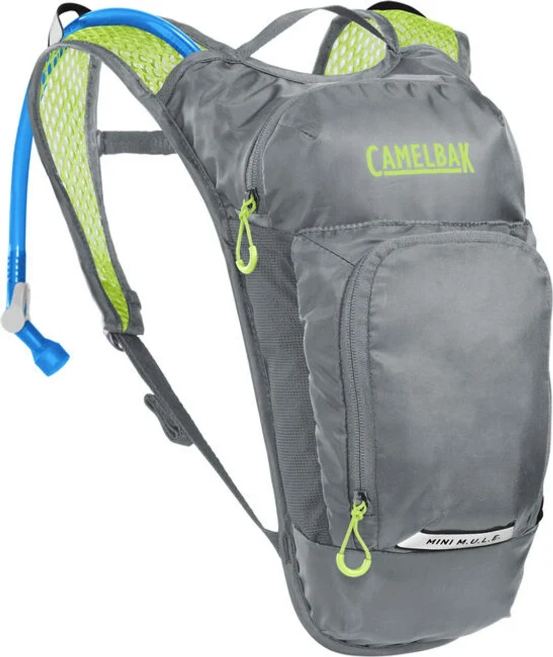 Camelbak Kids' Mini M.U.L.E. 50 Oz Hydration Pack - Metal Grey/Green 1 Camelbak Kids' Mini M.U.L.E. 50 Oz Hydration Pack - Metal Grey/Green