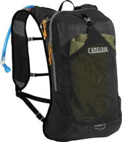 Camelbak Octane 12 Hydration Hiking Pack With Fusion 2L Reservoir - Black/Apricot -Camping Series Store 2827002000 black e 69327.1682086038