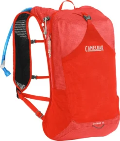 Camelbak Octane 12 Hydration Hiking Pack With Fusion 2L Reservoir - Red Poppy/Vapor