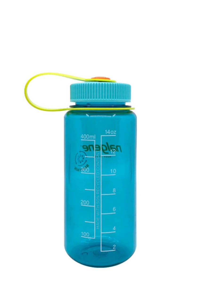 Nalgene 16 Oz Wide Mouth Sustain Water Bottle - Cerulean 2 Nalgene 16 Oz Wide Mouth Sustain Water Bottle - Cerulean - Image 2