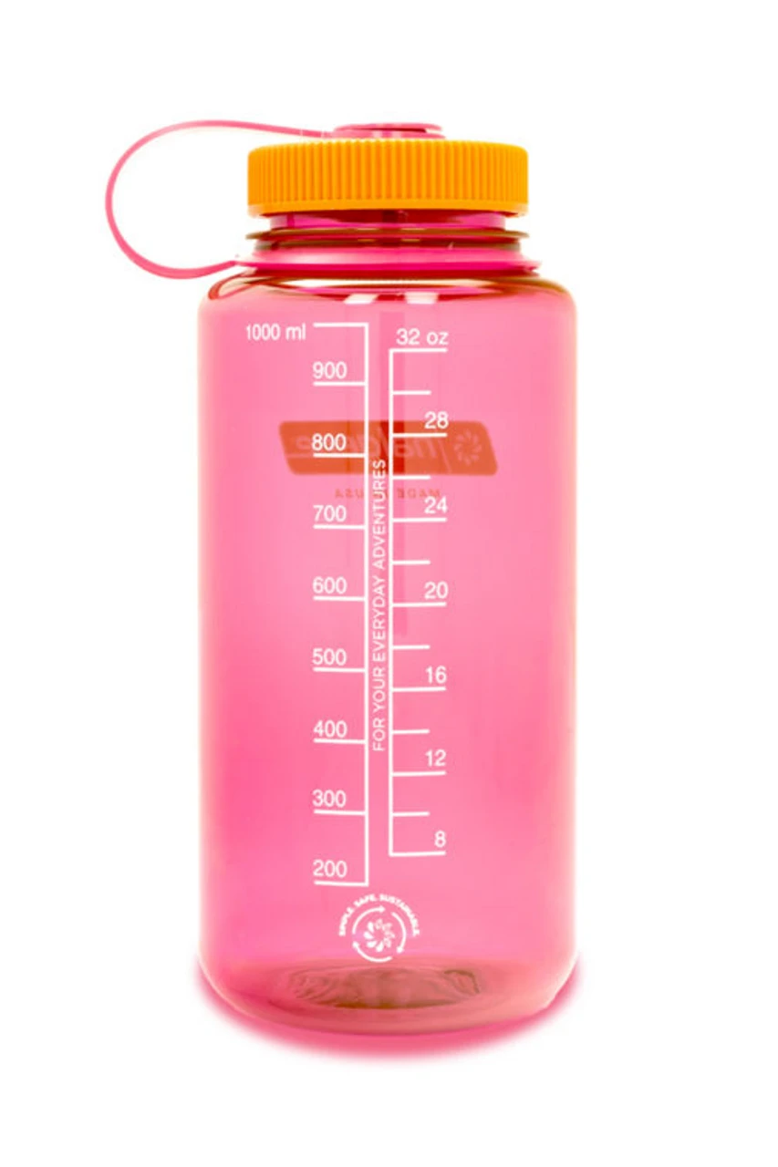 Nalgene Wide Mouth Sustain Water Bottle - (32oz) - Flamingo 2 Nalgene Wide Mouth Sustain Water Bottle - (32oz) - Flamingo - Image 2