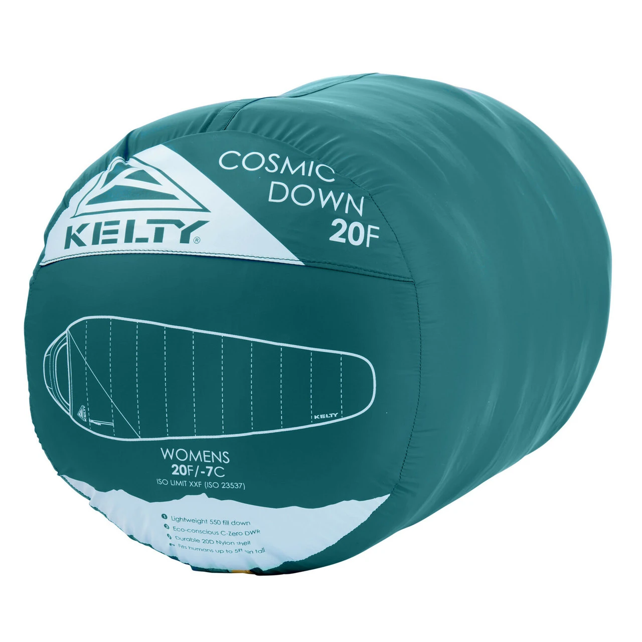 Kelty Women's Cosmic Down 20 Regular RH Sleeping Bag - Deep Lake Trellis 4 Kelty Women's Cosmic Down 20 Regular RH Sleeping Bag - Deep Lake Trellis - Image 4