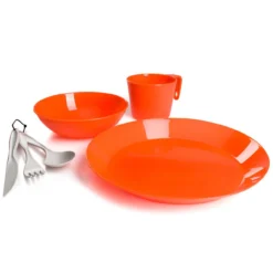 GSI Outdoors Cascadian 1 Person Table Set - Orange