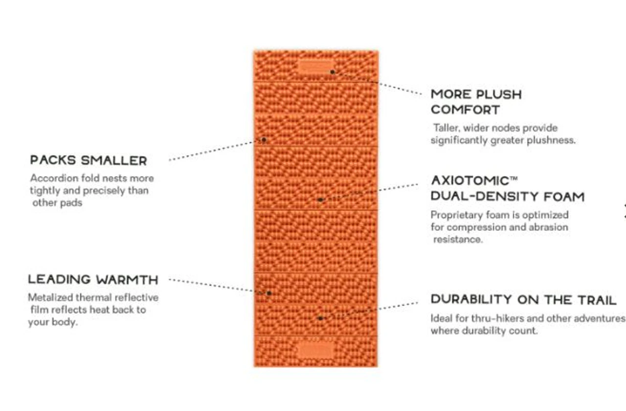 Nemo Switchback - Sleeping Pad - Short - Sunset Orange 3 Nemo Switchback - Sleeping Pad - Short - Sunset Orange - Image 3