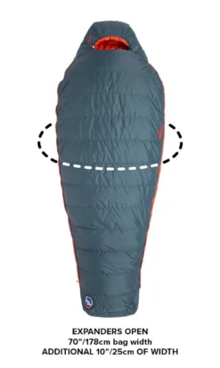 Big Agnes Torchlight 20 Degree Mummy Bag- Long - Slate/Orange -Camping Series Store BTMTL20LL20 big agnes torchlight 20 long lft slate orange 4 07700.1655220173