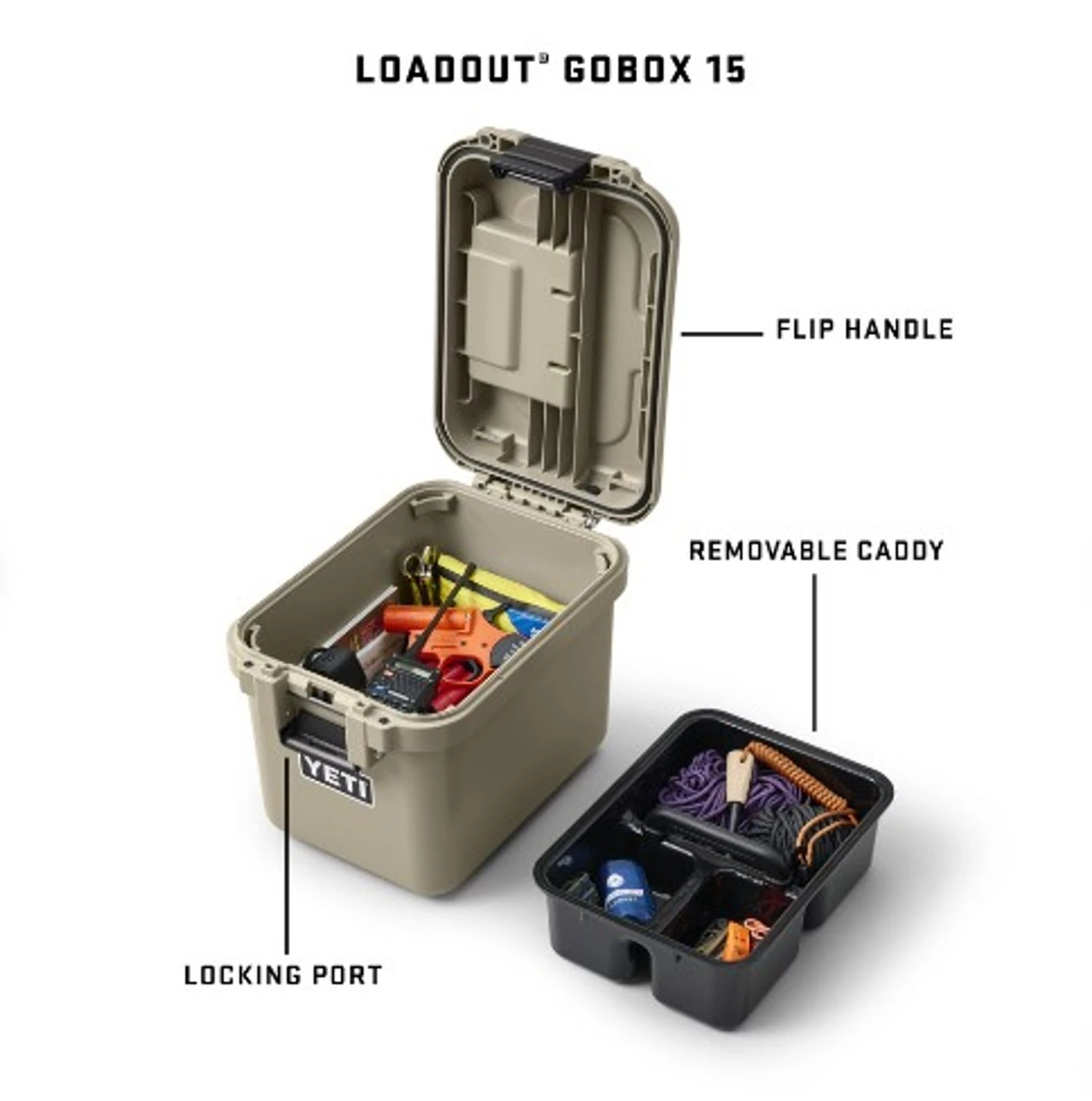 Yeti Loadout Go Box 15 - White 6 Yeti Loadout Go Box 15 - White - Image 6