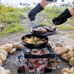 Lodge Leather Gloves - Black -Camping Series Store Lodge A52 Leather Gloves 3 74579.1620325130