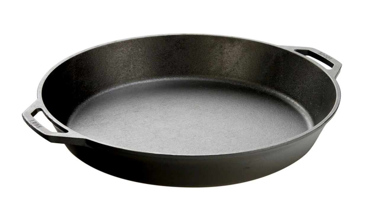 Lodge Cast Iron Dual Handle Pan-(17 Inch) - Cast Iron 2 Lodge Cast Iron Dual Handle Pan-(17 Inch) - Cast Iron - Image 2
