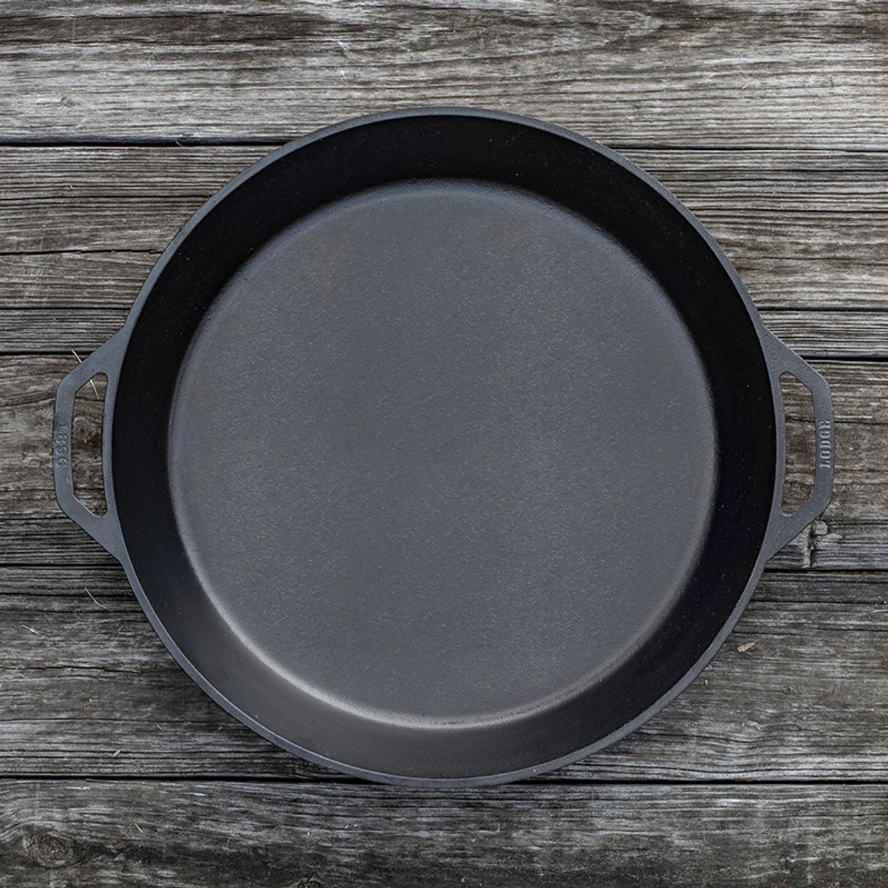 Lodge Cast Iron Dual Handle Pan-(17 Inch) - Cast Iron 3 Lodge Cast Iron Dual Handle Pan-(17 Inch) - Cast Iron - Image 3