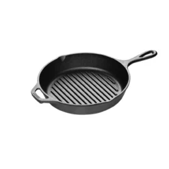 Lodge Cast Iron Grill Pan-(10.25 Inch) - Cast Iron