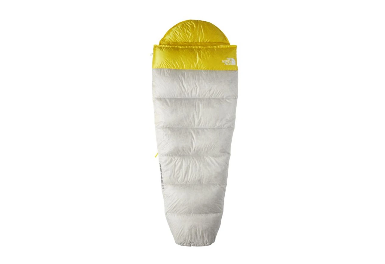 The North Face Chrysalis 20 Down Sleeping Bag - Tin Grey/Acid Yellow 1 The North Face Chrysalis 20 Down Sleeping Bag - Tin Grey/Acid Yellow