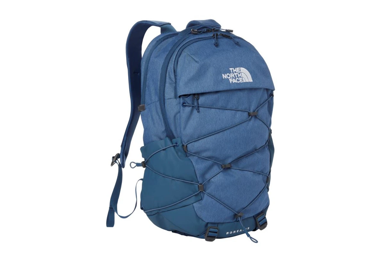The North Face Men's Borealis Backpack - Shady Blue Light Heather/TNF White