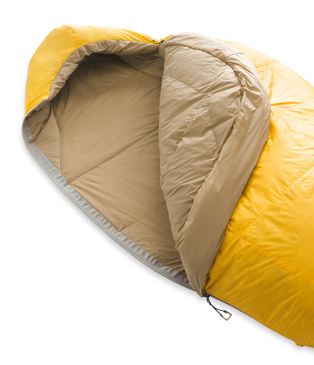 The North Face Trail Lite Down 35-Regular Sleeping Bag - TNF Yellow/Khaki Stone 2 The North Face Trail Lite Down 35-Regular Sleeping Bag - TNF Yellow/Khaki Stone - Image 2