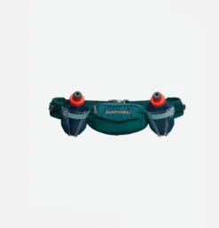 Nathan TrailMix Plus Hydration Belt - Storm Green/Hot Red