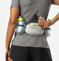 Nathan Trail Mix Plus Insulated Hydration Belt - Vapor Grey/Marine Blue -Camping Series Store NS4643 60060 g 23065.1665519936
