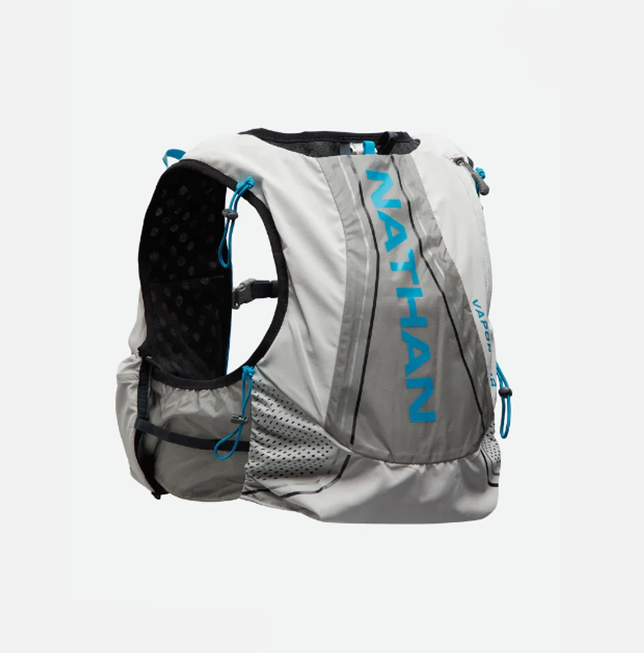 Nathan Vapor Air 2.0 7 Liter Hydration Pack - Vapor Grey/ Blue Me Away 1 Nathan Vapor Air 2.0 7 Liter Hydration Pack - Vapor Grey/ Blue Me Away