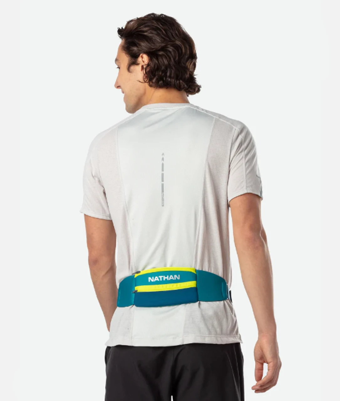 Nathan 5K Waist Belt - Storm Green/Finish Lime 4 Nathan 5K Waist Belt - Storm Green/Finish Lime - Image 4