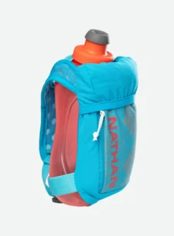Nathan Quick Squeeze 18oz Handheld Bottle - Blue Me Away/Hibiscus