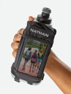 Nathan Quick Squeeze View 18oz Insulated Handheld Bottle - Black/Marine Blue -Camping Series Store NS70380 30 c 33221.1665600658