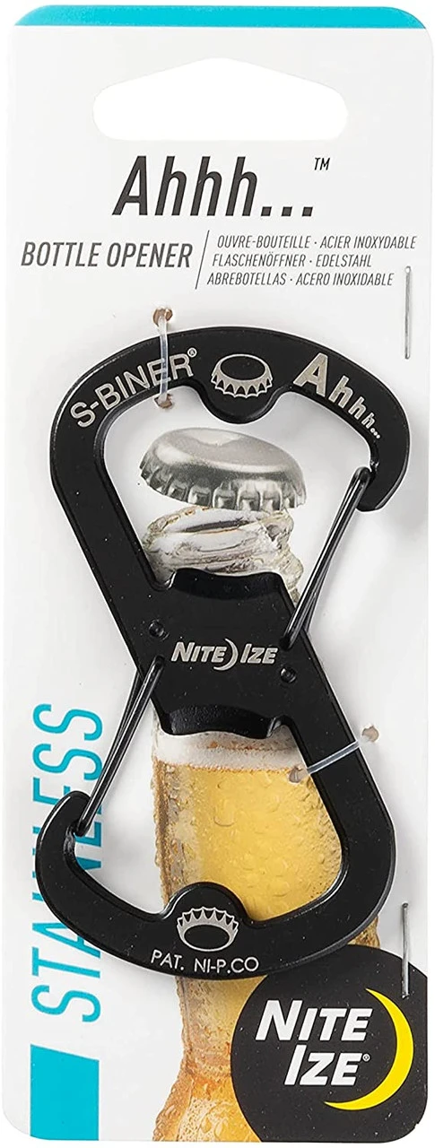 Nite Ize Ahhh Stainless Bottle Opener - Black 2 Nite Ize Ahhh Stainless Bottle Opener - Black - Image 2