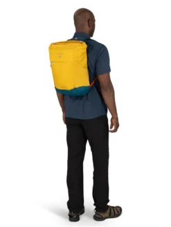 Osprey Daylite Tote Pack - Silver Lining/Blueberry -Camping Series Store daylitetotepack s23 body8 dazzleyellowventuriblue on fig man back 31875.1681412709