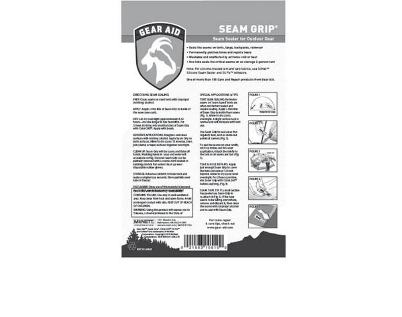 GEAR AID Seam Grip Seam Sealer - Orange 3 GEAR AID Seam Grip Seam Sealer - Orange - Image 3