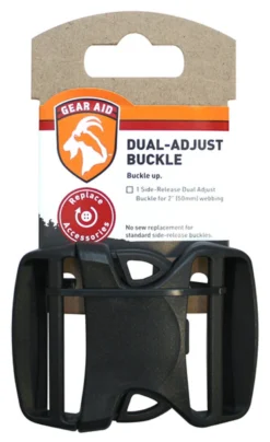 GEAR AID Dual-Adjust Buckle - 2" - Black