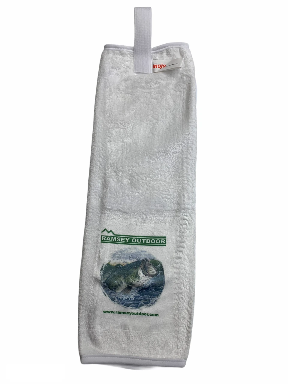 Ramsey Outdoor - No Stink Towel - Largemouth Bass - White