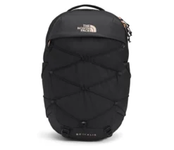The North Face Women`s Borealis Backpack - TNF Black Heather/Burnt Coral Metallic