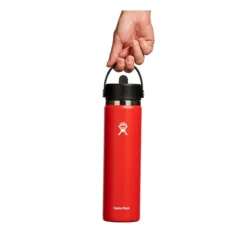 Hydro Flask 24 Oz Wide Mouth Bottle With Flex Straw Cap - Goji -Camping Series Store w20bfs612 goji c 60371.1681829921