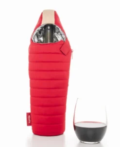 Wine Bag - Merlot/Tan